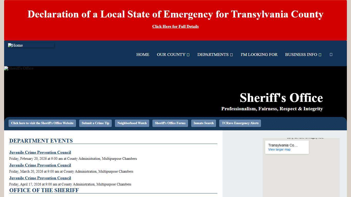 Sheriff's Office Transylvania County